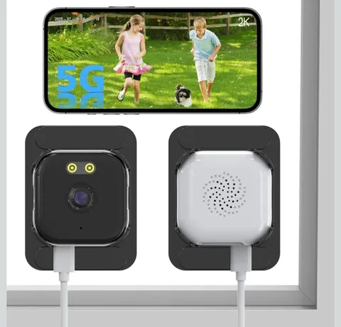 2Pack 3MP 2K Window/Security Camera 2.4 & 5GHz WIFI  w/ChroMax AI Night Vision