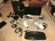 Complete surveillance set, 4 cameras, 23" LED monitor, 2 TB Windows PC, cables