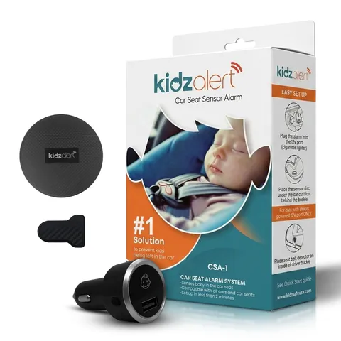 KIDZALERT Car Seat Sensor Alarm 1 Alarm + 1 Sensor