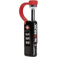 NANUK 900-TSA Black/Red Combination Lock Tsa Approved for Security