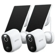 1-4 Pack INFIYA Wireless Solar Security Camera Outdoor Color Night Vision WiFI