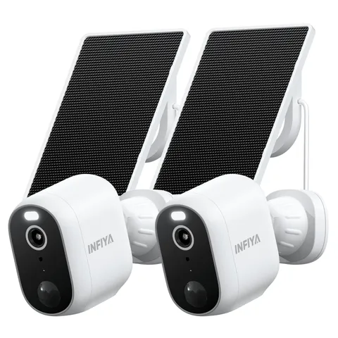 1-4 Pack INFIYA Wireless Solar Security Camera Outdoor Color Night Vision WiFI