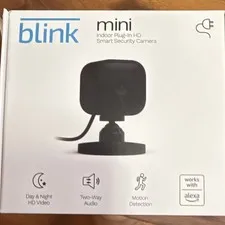 (3) Blink Mini Indoor Plug-In Smart HD 1080 Cameras BCM00300UB / NEW