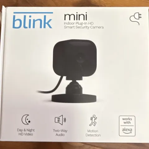 (3) Blink Mini Indoor Plug-In Smart HD 1080 Cameras BCM00300UB / NEW