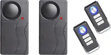 2 Packs Anti-Theft Vibration Alarm, 110Db Loud Sensitivity Adjustable Motion Sen