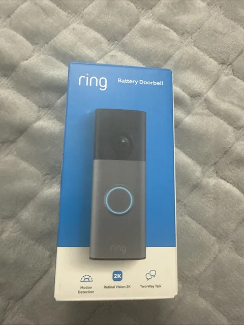Ring - Battery Doorbell (newest model) Retinal 2K with wide-angle video NEW
