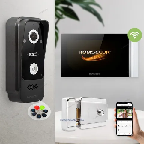 HOMSECUR WIFI Video Door Phone Intercom Doorbell Auto Recording Motion Detection
