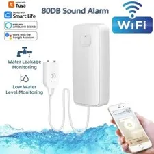 Tuya WiFi Smart Water Leak Sensor 80dB Sound Alarm System Flood Detector Monitor