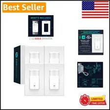 Automatic Motion Sensor Light Switches - 4-Pack Energy-Saving Solution for Homes