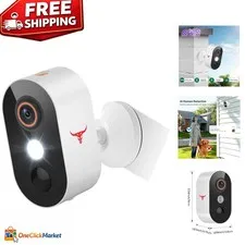 Battery-Powered 1080p Wireless Security Camera with Cloud Storage & Night Vision