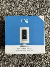 Ring Stick Up Cam Plug-In Indoor/Outdoor Wi-Fi Smart Security Video Camera NEW!