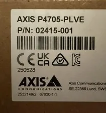 Axis P4705-PLVE Dual Sensor Network Camera Panoramic View, Sealed