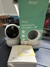 Alaga 3K Indoor WiFi IP Camera Pan/Tilt Night Vision Motion Track 2-Way White