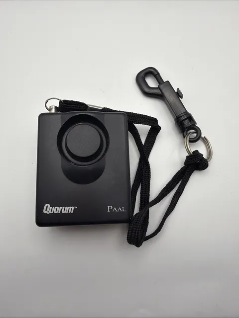 Quorum PAAL 2 Personal Security Alarm Clip & Pull Pin Black Works