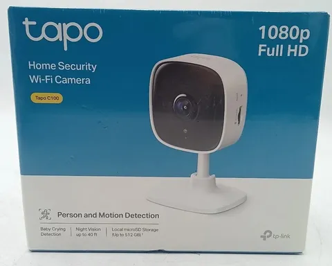 TP-Link Tapo 1080P Indoor Security Camera Baby Monitor Night Vision C100