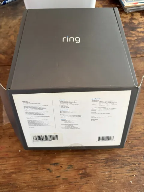 Ring Door View Peephole Camera and Doorbell Model G63R9A