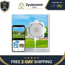 Tutoview 2.5K Window Security Camera with Night Vision & 2-Way Audio