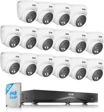 ZOSI C220 4K 8MP 16CH 16 x 8MP POE Security Camera System AI Detect 4TB HDD