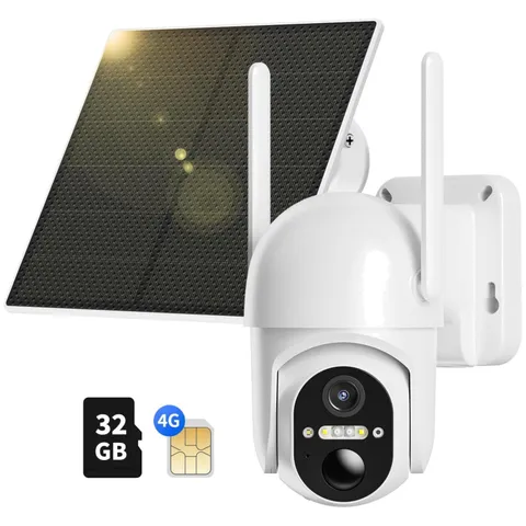 Effortless Outdoor Monitoring with 4G LTE Solar Camera - Night & Day Clarity