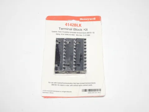 Honeywell 4142BLK Removable Terminal Block Kit 5A 30VAC / 42.4VDC 16-22AWG 10...