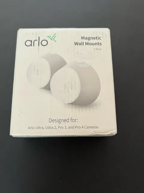 Arlo Magnetic Wall Mounts Retail Set of 2 for Ultra, Ultra 2 Pro 3 & Pro 4