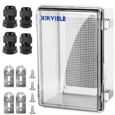 XINYIELE Waterproof Outdoor Project ABS 11"X7.5"X5.5", Transparent Cover
