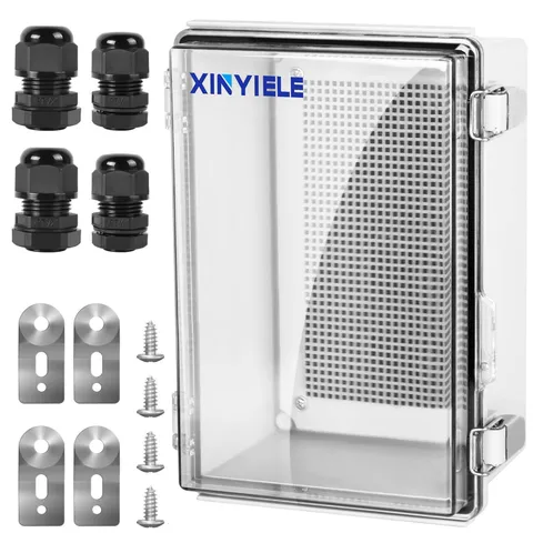 XINYIELE Waterproof Outdoor Project ABS 11"X7.5"X5.5", Transparent Cover