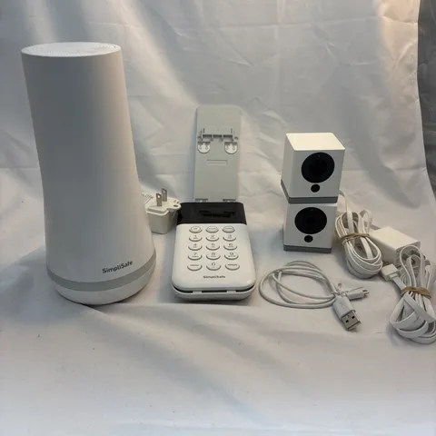 SimpliSafe HSK103 Home Security Kit with Cameras And Keypad - White (4 Pieces)