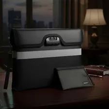Fireproof Waterproof Document Bag - 6200°F Water Resistant Fire Proof Money B...