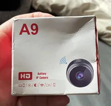 A9 HD Battery Wireless Wi-Fi IP Security Camera Indoor iOS Android White/Red