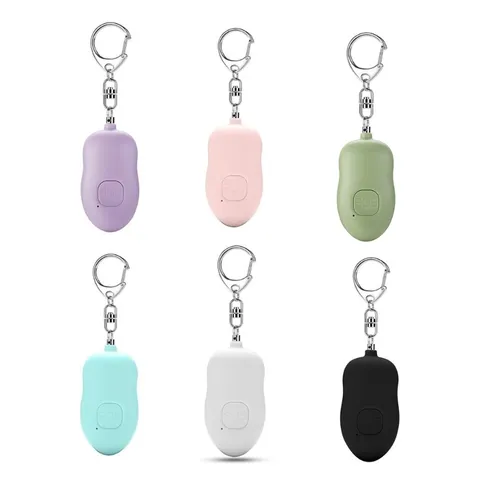 Security Alarm Rechargeable Keychain Alarm Defense Safety Alarm