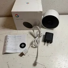 Google Nest Cam G3AL9 White Wireless 1080p HDR Wi-Fi Smart Security Camera