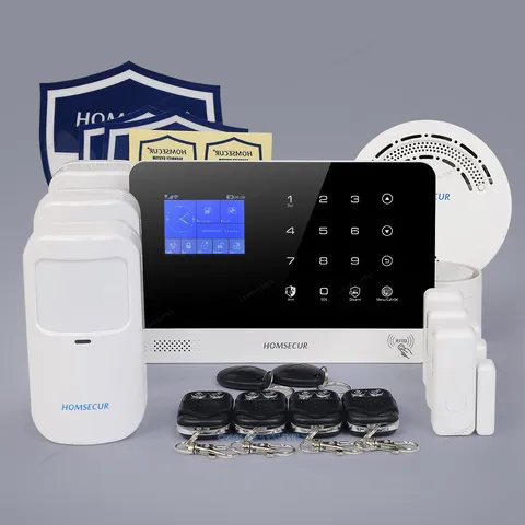 HOMSECUR Wireless WIFI 4G SMS Autodial Burglar Alarm System+Pet-Immune/Friendly