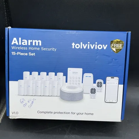 NEW! Tolviviov DP-W2 Wireless Alarm System 15-Piece Set Home Security Kit NIB