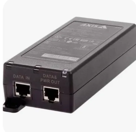 AXIS 30 W Midspan AC/DC PoE+ Injector 02208-001 Gigabit 10-28VDC 24VAC 30W Power