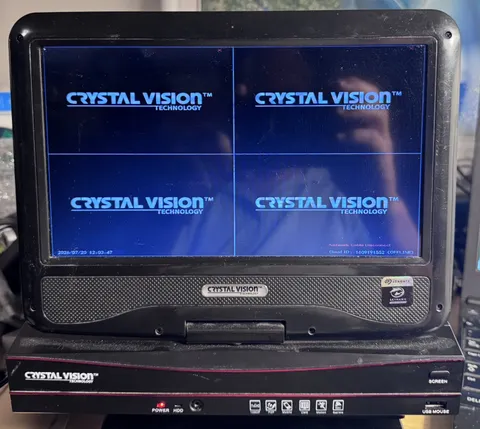 Crystal Vision 8CH Wireless NVR System CVT9608E with Power Supply