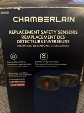 Chamberlain 820CB Replacement Opener Garage Door Safety Sensors, Black Small