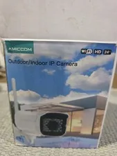 Amiccom Outdoor / Indoor IP WiFi Camera 1080p. Open Box.