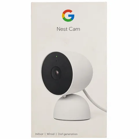 Google indoor Nest Security Cam 1080p (Wired) - 2nd Generation - Snow
