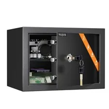 High Security Home Safe Box - 1.2 Cu Ft Steel Lock for Cash & Valuables