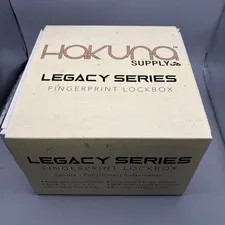 Hakuna Legacy Series Fingerprint Lockbox- Bamboo w/ Free Shipping