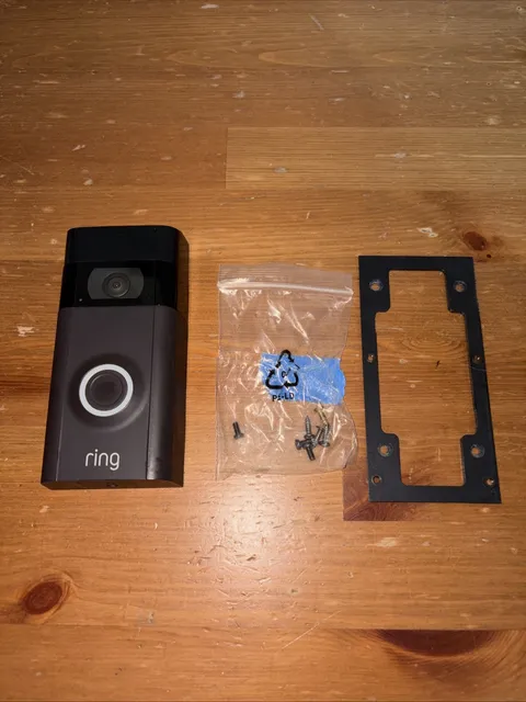 Ring Video Doorbell Night Vision Motion Activated Wi-Fi Black Wireless Alexa