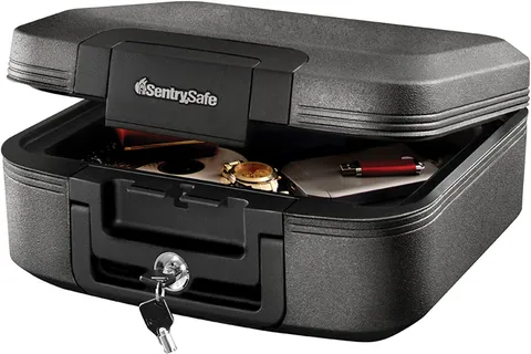 SentrySafe Dark Gray Fireproof and Waterproof Safe with Key Lock, Chest Lock