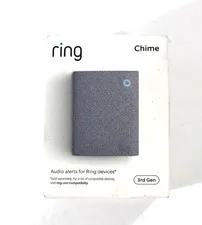Ring Chime 3rd Gen Enhanced Audio Real-Time Alerts Home Security NEW In Box