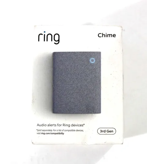 Ring Chime 3rd Gen Enhanced Audio Real-Time Alerts Home Security NEW In Box