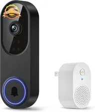 Smart WiFi Video Doorbell Camera 1080P AI Motion Night Vision Battery 2.4G