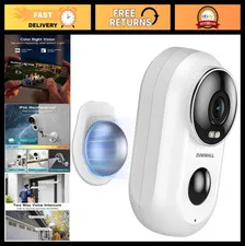 Wireless Outdoor Security Cameras, 2K Battery-Powered, No-Drill Install, Color N