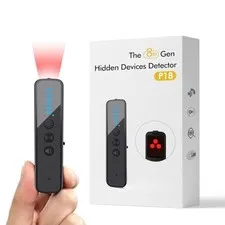 Abyliee Upgraded Hidden Camera Detector AI-Powered Anti-Spy Device Black