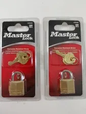 Master Lock 120KAD Brass Padlock Keyed Alike Corrosion Resistant Steel Shackle
