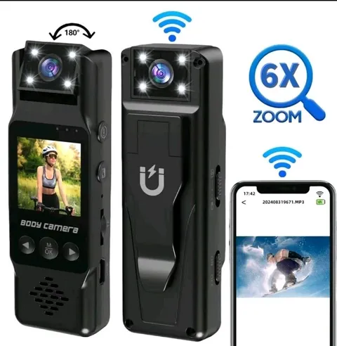 HD 1080p Portable Wifi Sports Camera 180 Degree Rotation LCD Screen Night Vision